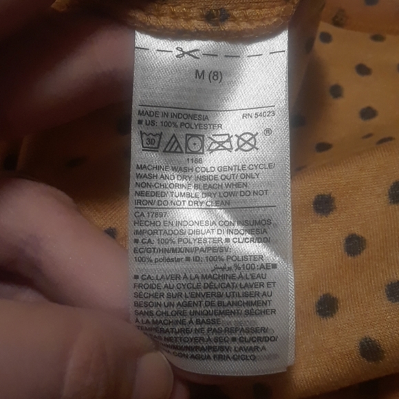 NWT Girl's Polka-dot Faux Turtleneck w/ Bow - Picture 6 of 6